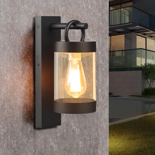 Miniatura 10 de Luz blanca para porche, luz de pared exterior del anochecer al amanecer, accesorio de iluminación exterior grande de 13 pulgadas para la puerta