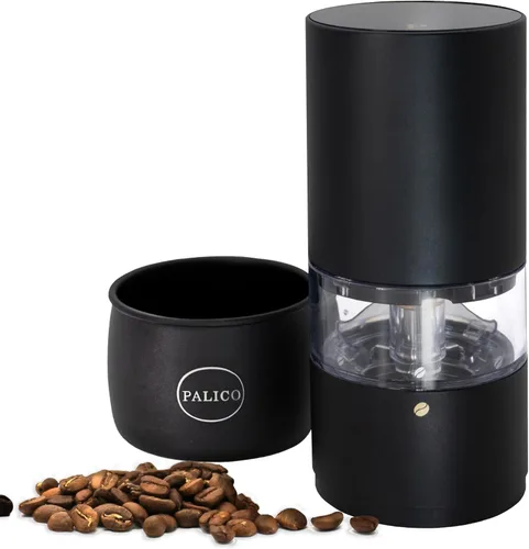 Miniatura 7 de PALICO GrindTech PREM - Molinillo de café eléctrico recargable portátil, base de carga inalámbrica con tipo C, 20 rebabas cónicas SUS