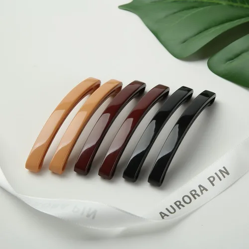 Miniatura 6 de Pinzas grandes de plástico para peinar, pinzas decorativas para medio recogido y cola de caballo, para niñas, mujeres con cabello muy fino y medio