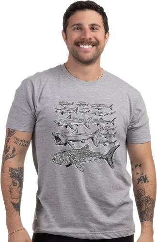 Miniatura 2 de Shark Species Ocean Week Fan Theme Birthday Party Dad Mom Men Women T-Shirt