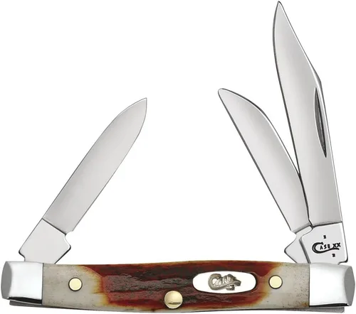 Miniatura 21 de Case WR XX Navaja de bolsillo Stockman de hueso antiguo liso mediano, artículo #58185 – (6318 SS) – Longitud cerrada: 3 5/8 pulgadas
