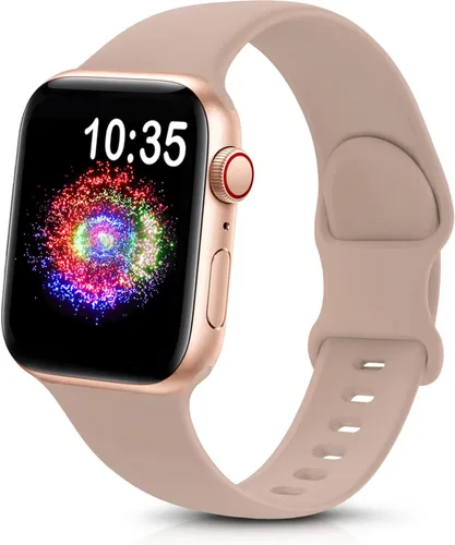 Miniatura 12 de TreasureMax - Correa deportiva compatible con Apple Watch de 38, 40, 41, 42, 44, 45, 46 y 49 mm, correa de silicona suave compatible con Apple Watch