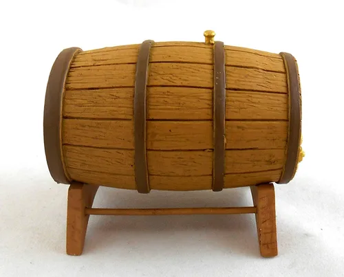 Miniatura 2 de Casa de muñecas miniatura escala 1:12 barril de vino grande T8576