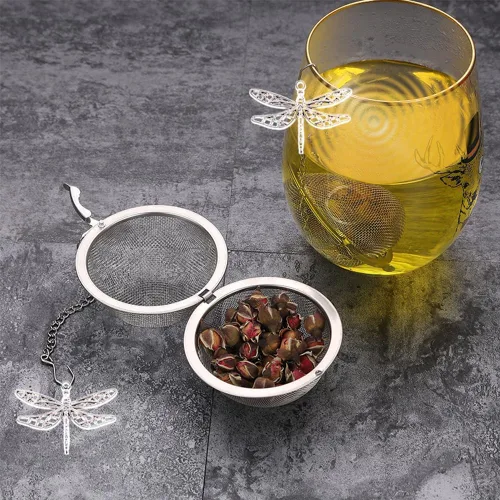 Miniatura 5 de Infusores de té para té suelto, 3 juegos de infusor de té de hojas sueltas, té más empinado, bola de acero inoxidable, filtros de filtro de té