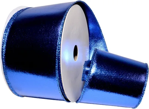 Miniatura 8 de Morex Ribbon alámbrico Lamé cinta, 2 – 1/2" X 10 yd, color dorado