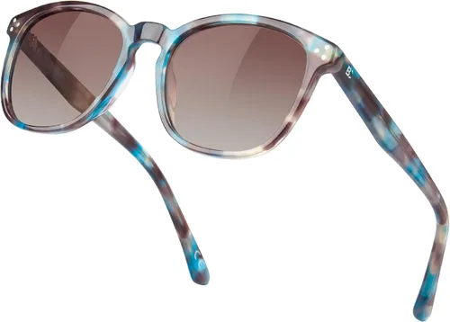 Miniatura 11 de Gafas de sol polarizadas para mujer con protección UV para mujer, a la moda, grandes sombras con marco de acetato BC2110