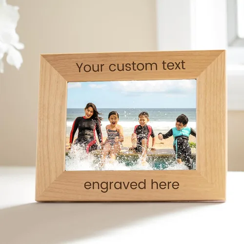 Miniatura 3 de Lifetime Creations Crea tu propio portarretratos personalizado: marco de fotos de madera personalizado grabado, regalo personalizable para boda