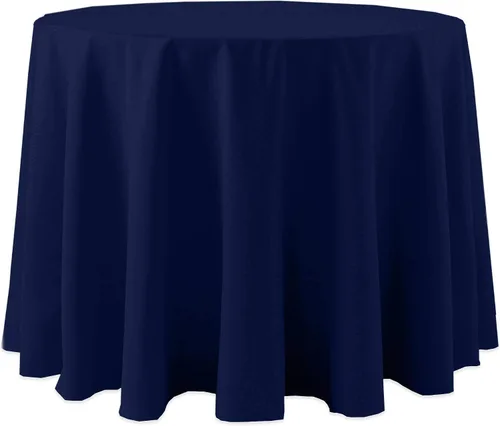 Miniatura 29 de Ultimate Textile Cotton-Feel - Mantel redondo de 90 pulgadas para comedor, color berenjena, color morado