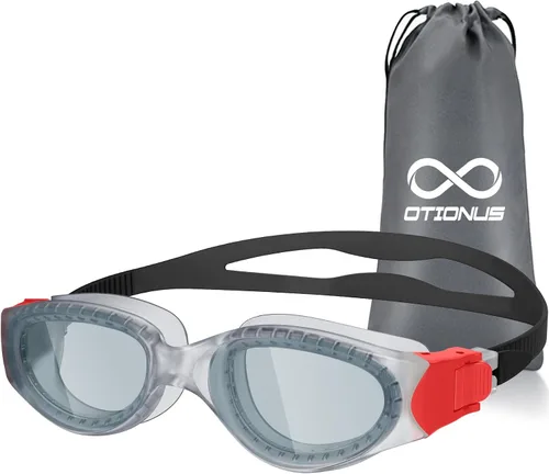 Miniatura 9 de Gafas de natación para adultos, transparentes, sin fugas, antiniebla, UV, gafas de natación de visión amplia para hombres y mujeres