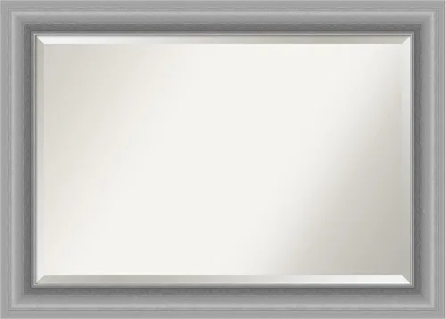 Miniatura 15 de Amanti Art Silver Wall Mirror 26x22 Peak Polished Nickel Rectangle Bathroom Mirror for Wall Decor Living Room, Small Traditional Frame, Hangs