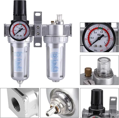 Miniatura 3 de a IR Compresor Filtro Regulador Mois ture Limpiador de Trampa de Agua Herramienta Separadora, Filtro IR de Partículas, 3/8 '' Limpiador de Trampa