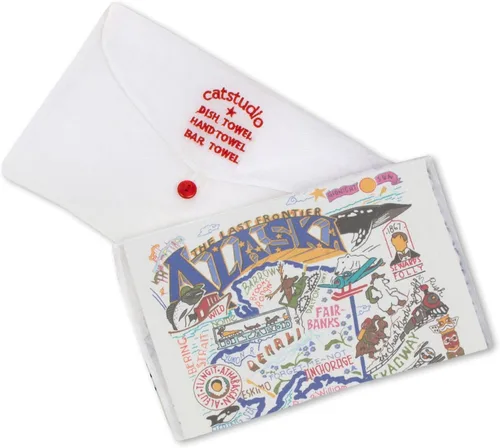 Miniatura 2 de Catstudio Alaska Toalla de Cocina - Recuerdo del Estado de EE. UU. Toalla de Cocina y Mano, Toallas de Té Perfectas para Amantes de Alaska, Recuerdo