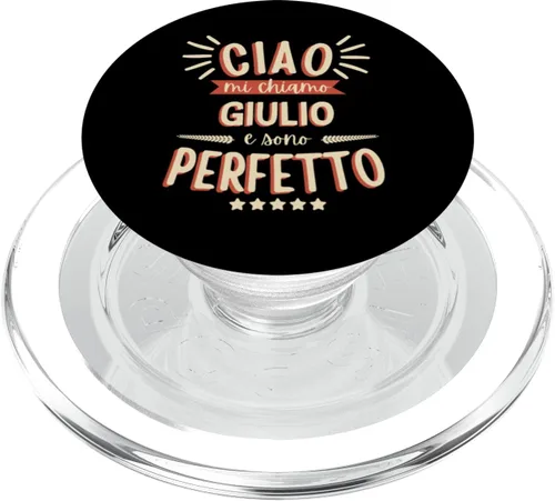 Giulio Idea Regalo Personalizzata Nome Divertente PopSockets MagSafe PopGrip para iPhone