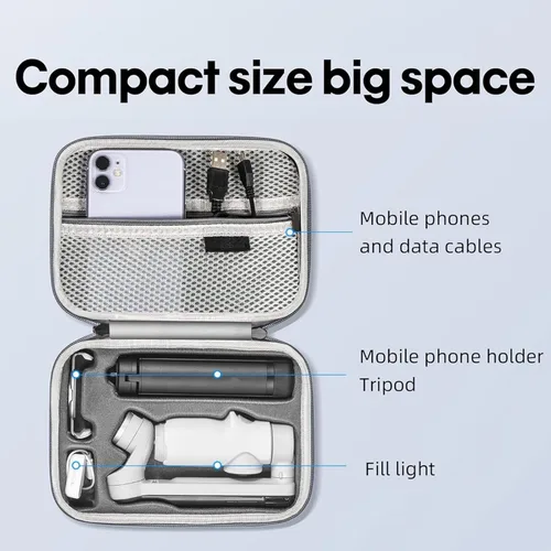 Miniatura 2 de Funda de transporte para Insta360 Flow Pro/Insta360 Flow, funda rígida de viaje para Insta360 Flow Creator/Pro Kit de trípode, accesorios de cardán