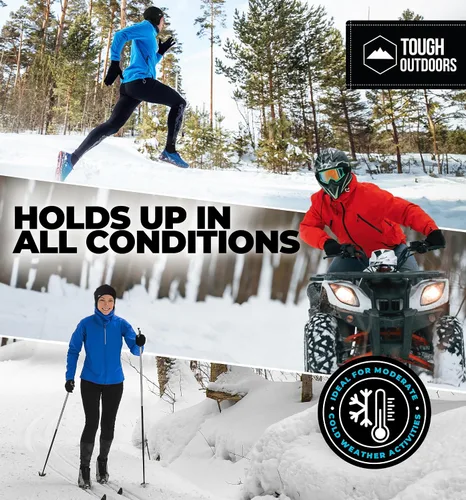 Miniatura 7 de Tough Headwear Gorras térmicas para casco para hombre, para invierno, gorra de casco y gorras de ciclismo para correr, esquiar, deportes de invierno