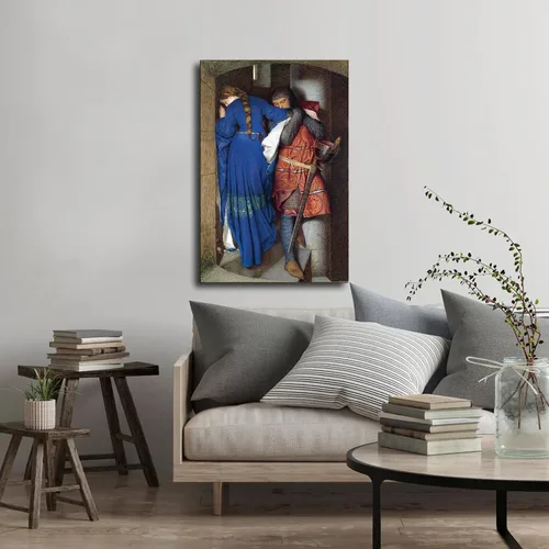 Miniatura 4 de Hellelil And Hildebrand, The Meeting On The Turret Stairs - Póster de Frederick William Burton - Póster decorativo en lienzo para pared