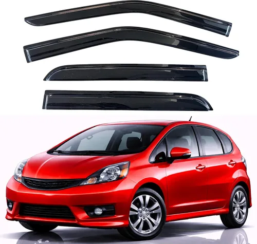 Miniatura 25 de KPY Visor de Ventana Compatible con Hyundai Accent Sedan 2012-2017, Protector de Lluvia de 4 Piezas Deflectores de Ventilación de Ventana Lateral