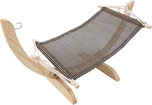 Miniatura 7 de Cat Hammock Bed, Elevated Comfortable Breathable Wooden Cat Bed, Raised with Removable Washable Cover for Indoor Cats Small Dogs Kittens