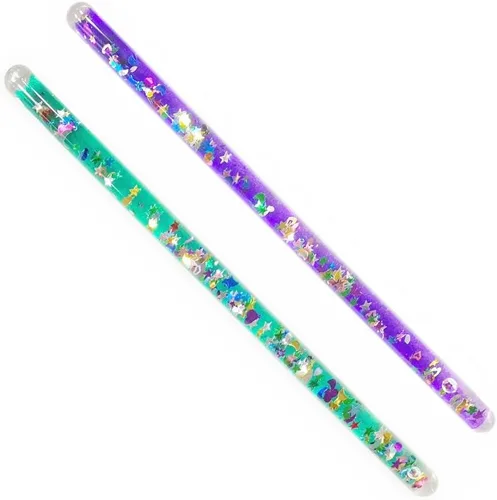 Miniatura 8 de Varita de Purpurina, Tubo Maravilla Mágico - para Niños, Sala Sensorial, Reemplazo de Vara de Caleidoscopio Dos Varas Maravilla de 27.9 cm