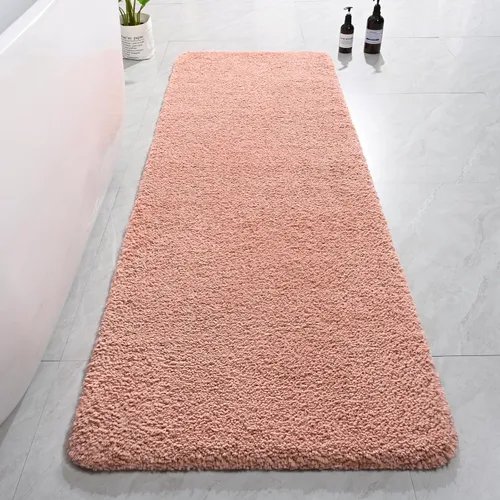 Miniatura 20 de AROGAN Tapete Largo de Baño de Lujo, 24 x 17 Pulgadas, Grueso, Suave y Absorbente, Antideslizante, Respaldo de Goma, Alfombras de Secado Rápido