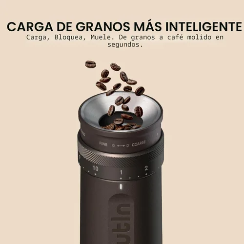 Miniatura 4 de OutIn Fino - Molinillo de café eléctrico portátil, molinillo de granos de café ajustable con 28 ajustes de molienda precisos, molinillo de café