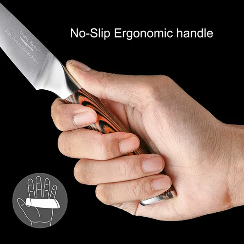 Miniatura 5 de Cuchillo de pelar de 4 pulgadas - Cuchillos de pelar, el mejor cuchillo pequeño de cocina, cuchillo de frutas, de acero inoxidable alemán de alto