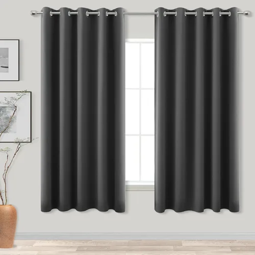 Miniatura 89 de Cortinas opacas de 72 pulgadas extra anchas para dormitorio, puerta corrediza de vidrio y patio, 2 paneles con ojales para oscurecer ventana grande