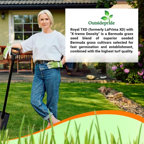 Miniatura 4 de Outsidepride Royal TXD - Mezcla de semillas de césped bermuda – 2 libras. Temporada cálida, semillas de césped de rápido crecimiento: tolerantes al