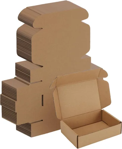 Miniatura 14 de WIFTREY Paquete de 40 cajas de envío pequeñas de 4.6 x 2.2 x 2.2 pulgadas para embalaje de pequeñas empresas, caja de correo de cartón corrugado