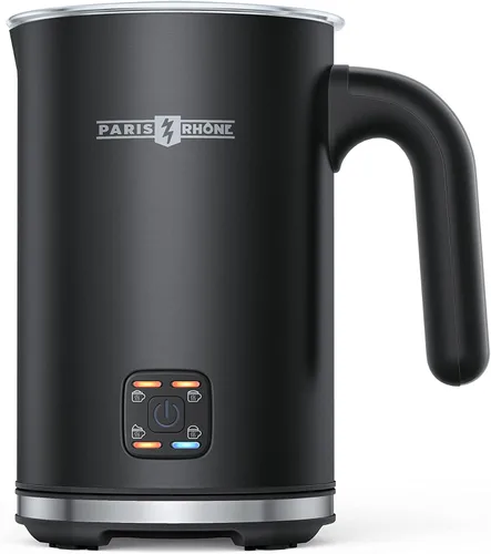 Miniatura 13 de Espumador de leche, vaporizador y espumador de leche 4 en 1 Paris Rhône, calentador de leche de espuma caliente y fría con control de temperatura