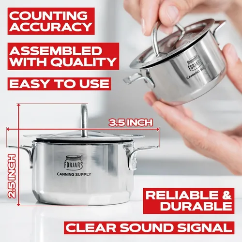 Miniatura 2 de FORJARS Temporizador de cocina mecánico para cocinar, temporizadores manuales de 60 minutos con alarma fuerte, no requiere baterías, ideal