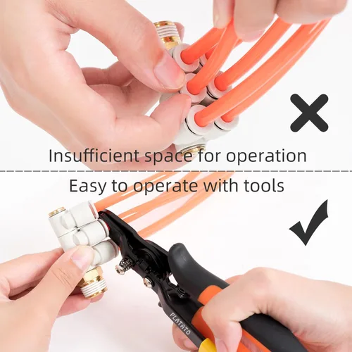 Miniatura 3 de PLATATO Accesorios de empuje para conectar Desconexión Pinza Herramienta para quitar accesorios neumáticos de empuje de 1/4”, 5/16” (6mm, 8mm)