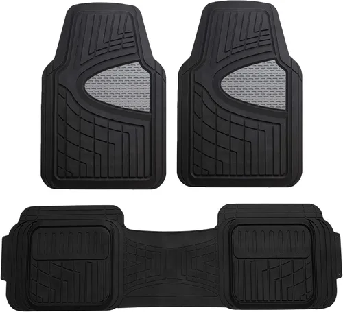 Miniatura 7 de TLH Alfombrillas recortables de canal alto de alta resistencia, alfombrillas de goma beige para automóviles, juego completo de ajuste universal