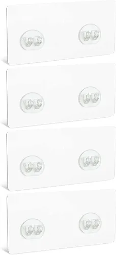 Miniatura 9 de 4 PCS Organizador de Ducha de Esquina con Pegatina Adhesiva Gancho de Repuesto, para Organizador de Ducha Estante de Baño Repisa Jabonera Cesta 3
