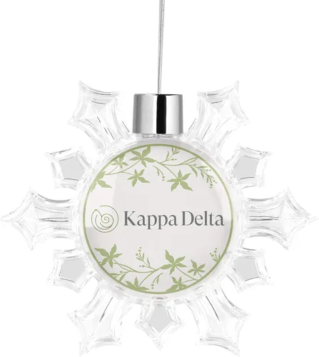 Miniatura 19 de Kappa Delta Sorority - Adorno para árbol de Navidad, diseño de copo de nieve, decoración para fiesta de árbol, hogar, vacaciones (Kappa Delta #10)