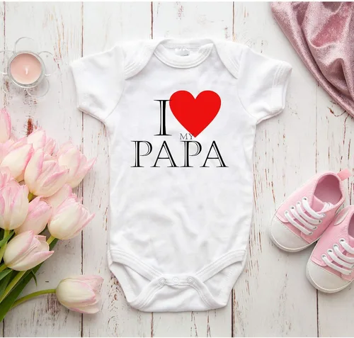 Miniatura 2 de TripleBDesigns I Love My Papa Lindo Grandpa Baby Body recién nacido Baby Shower Mameluco regalo