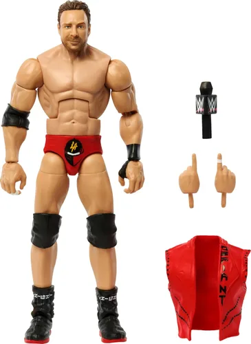 Mattel WWE Elite Collection - Figura de acción y accesorios, serie #108 LA Knight de 6 pulgadas coleccionable con 25 puntos de articulación y manos