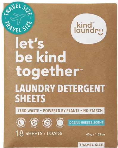 Miniatura 11 de Hojas de detergente KIND LAUNDRY con enzimas que combaten las manchas - Jabón ecológico para lavandería a base de plantas - Detergente