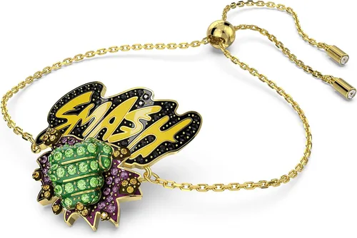 Miniatura 2 de SWAROVSKI Marvel Soft Bracelet, Hulk Smash Motif with Purple and Green Crystals