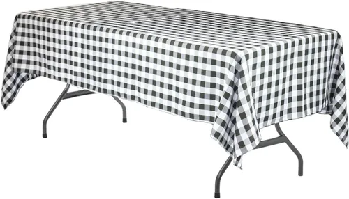 Miniatura 36 de Your Chair Covers - Mantel rectangular de poliéster de 90 x 132 pulgadas, color morado, mantel de boda sin costuras de alta calidad para mesas