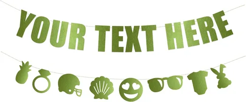 Miniatura 17 de Rad Novelty - Cartel con texto en inglés «Your Text Here» – Cartel divertido y grosero para personalizar tu fiesta Cartel personalizado con texto