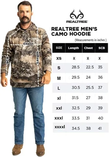 Miniatura 6 de Realtree Sudadera con capucha de camuflaje de peso medio y sherpa para hombre