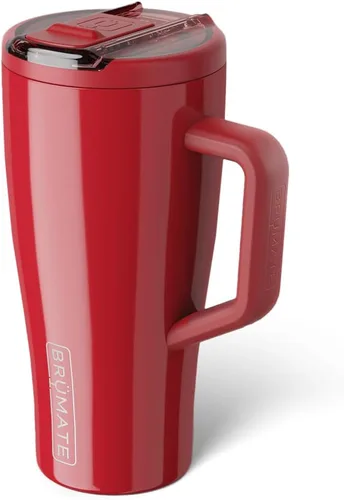 Miniatura 34 de BrüMate Era Flip - Vaso de 30 onzas con tapa con pajilla cubierta 100 % a prueba de fugas, popote higiénico cubierto, botella de agua de acero