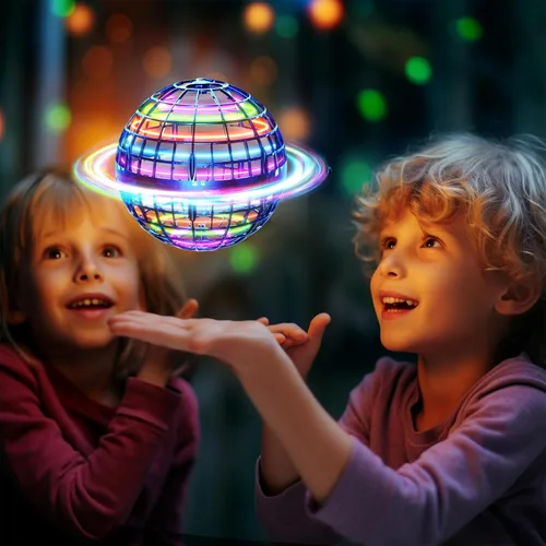 Miniatura 2 de Ivtivfu Bola de orbe voladora (azul, 2026 actualizada) con luces deslumbrantes, spinner mágico flotante, dron boomerang genial, globo cósmico