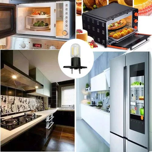 Miniatura 4 de Luz LED de filamento 1.5 W Z187 Bombilla de microondas 125 V 20 W equivalente a lámparas incandescentes para Galanz Refrigerador Microondas Horno