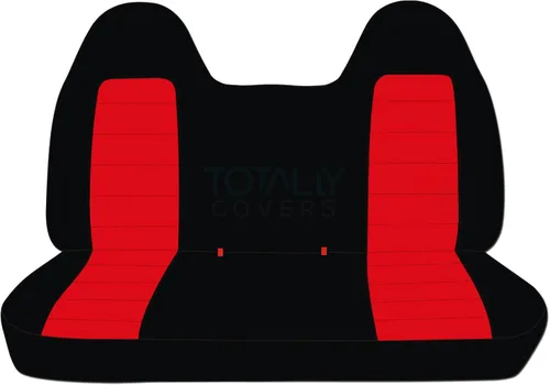Miniatura 12 de Totally Covers Compatible con Ford F-150 F-250 F-350 1992-1998 Fundas de Asientos de Camión de Dos Tonos (Banco Sólido Delantero/Trasero) con/sin