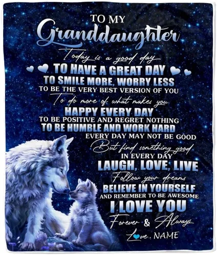 Miniatura 6 de Manta personalizada de baloncesto con texto en inglés "To My Granddaughter from Grandma Grandpa Stay Strong Be Confident Believe in Yourself", manta