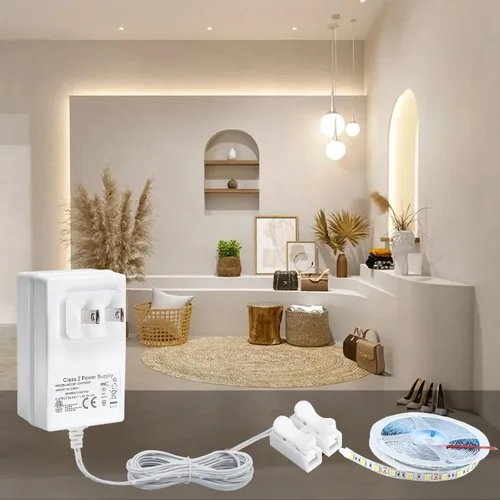 Miniatura 6 de Transformador de timbre de 24 voltios 110V/120V AC a DC 24V Adaptador compatible con tiras de luces LED