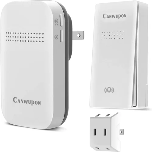 Miniatura 8 de Timbre inalámbrico – Timbre de puerta autoalimentado, no requiere batería para el hogar, botón enchufable, timbre de puerta inalámbrico impermeable