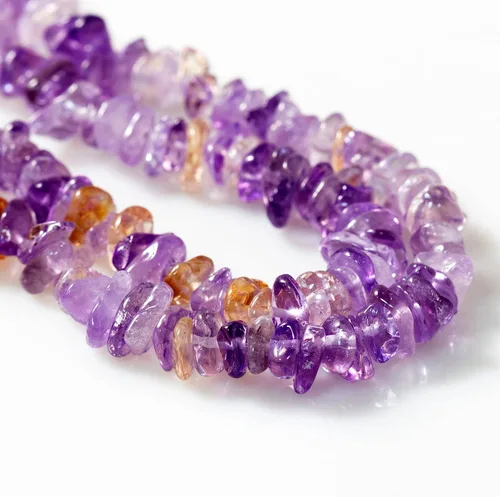 100 cuentas de piedras preciosas naturales para la fabricación de joyas, 0.5 pulgadas, redondas irregulares, cuentas sueltas perforadas de cristal